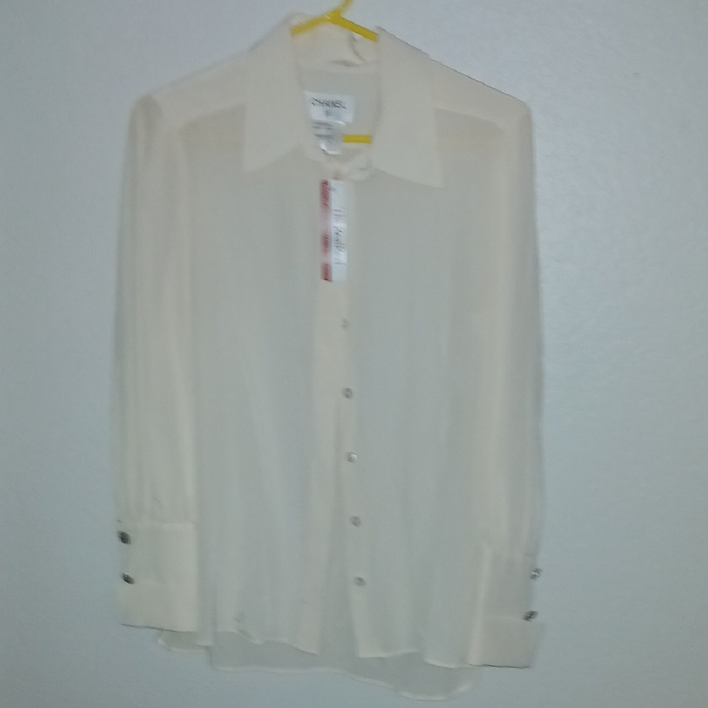 CHANEL Cream Blouse